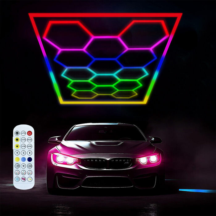 Tavan decorativ cu panou LED HoneyComb RGB 580 W pentru spații mari