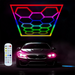 Tavan decorativ cu panou LED HoneyComb RGB 580 W pentru spații mari