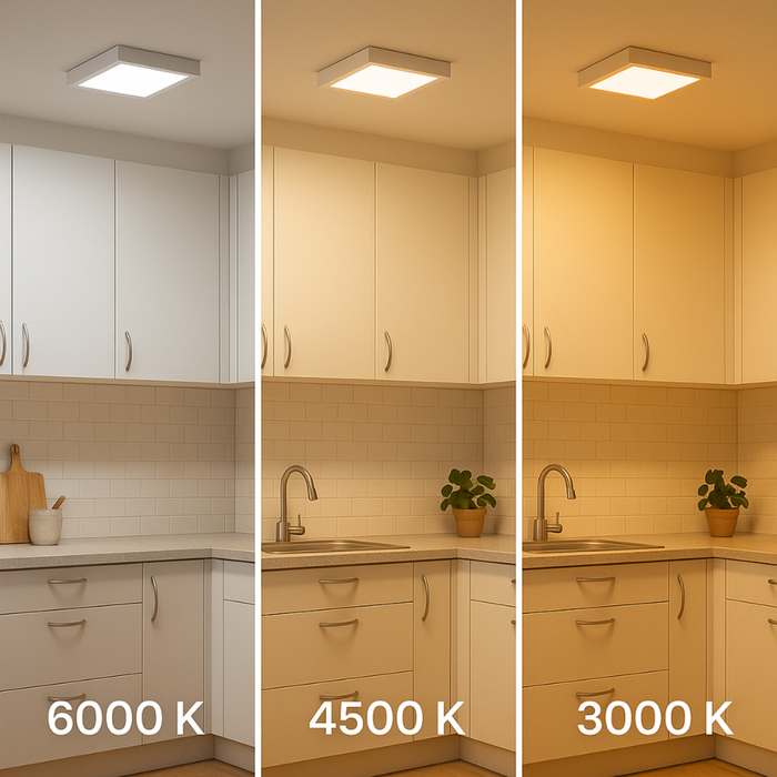 panou led patrat alb 20w cu 3 temperaturi culoare disponibile