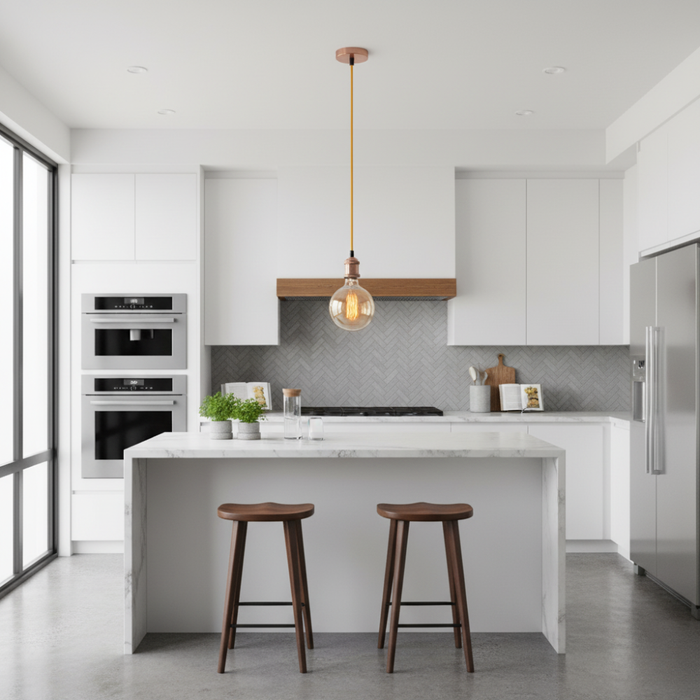 pendul minimalist pentru insula bucatarie