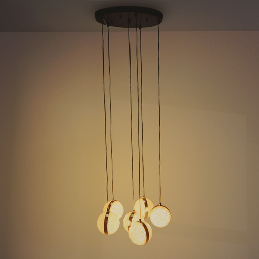 Pendul LED Glove cu 6 module luminoase suspendate