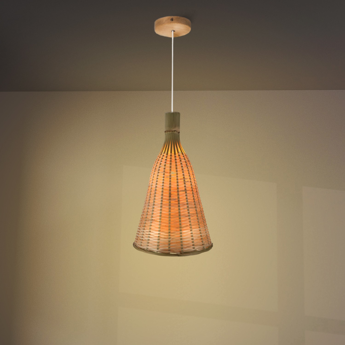 Pendul ratan conic Mallorca pentru bucătărie open space