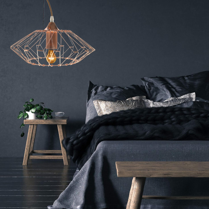 Design geometric pliabil lampa metalică Kandang