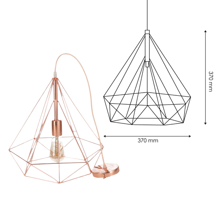 Pendul Nova pentru insulă de bucătărie în stil industrial