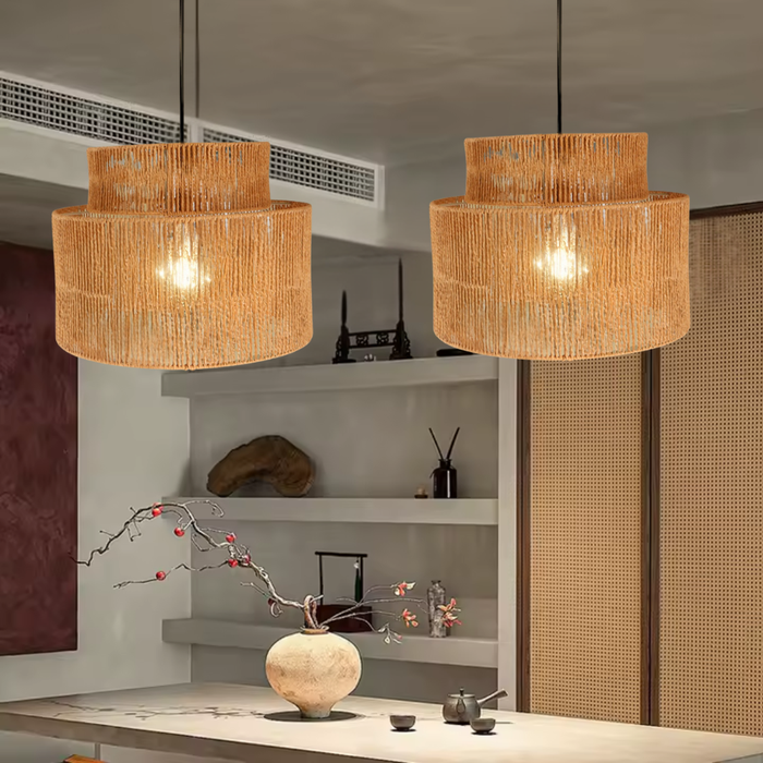 Lampă naturală Rat pentru cafenea sau restaurant boho chic
