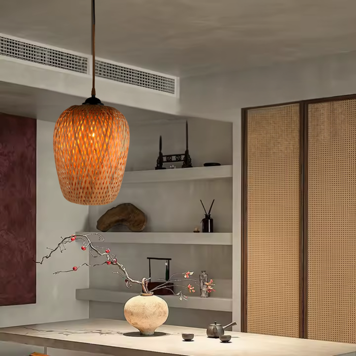 Pendul Tabarca ratan pentru decor Boho Modern
