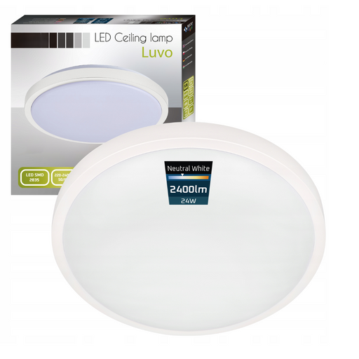 corp plafon tavan led smd2835 24w 2400lm alb ip44