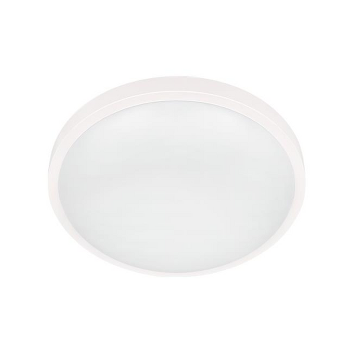 plafoniera decorativa alba slim 24w cu senzor miscare rf