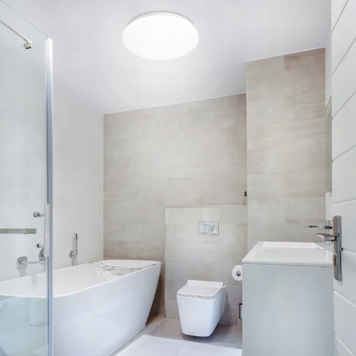 Plafonieră dublă E27 albă pentru locuințe și spații comerciale
