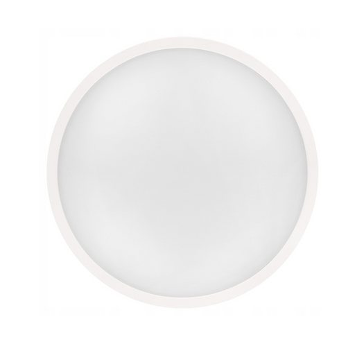 plafoniera decorativa alba slim Ø305mm cu senzor de miscare