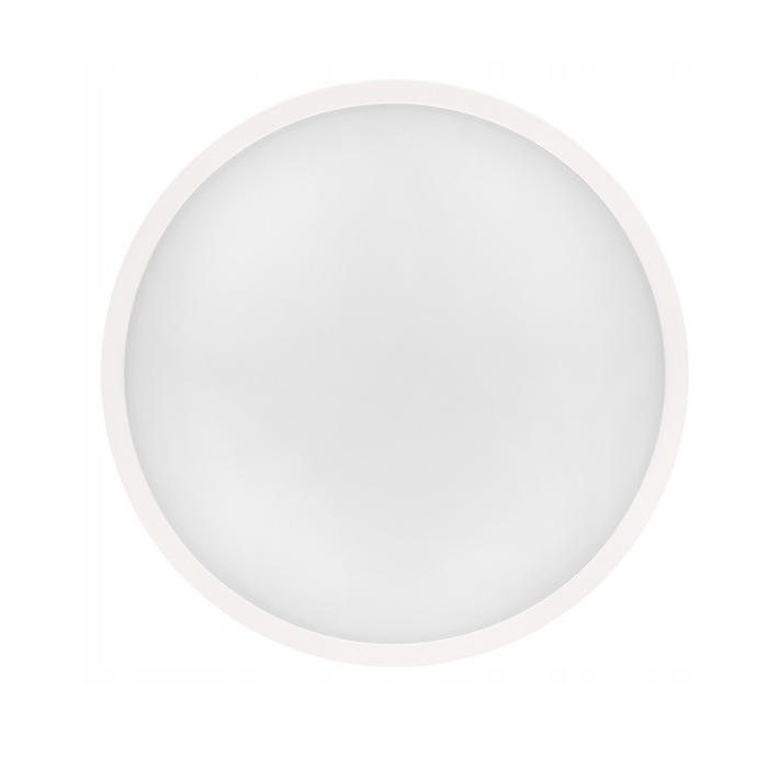 plafoniera decorativa alba slim Ø305mm cu senzor de miscare