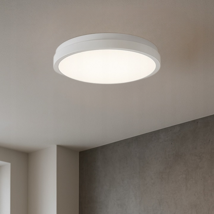 plafoniera led moderna 18w alba 4000k senzor automat
