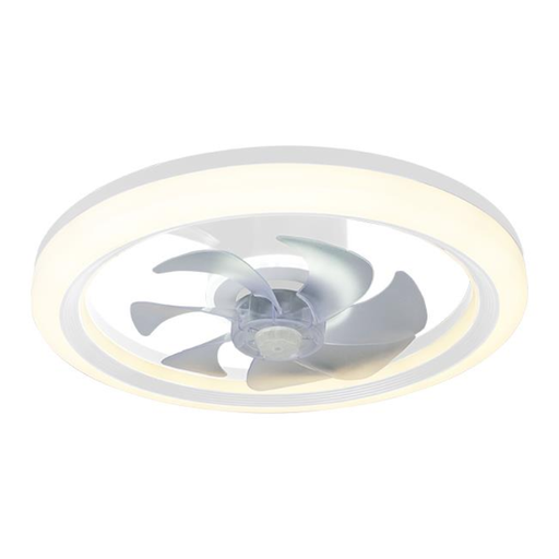Plafonieră ventilator LED albă Ø500 mm 3CCT