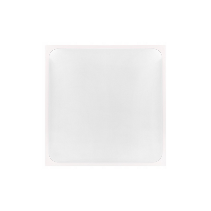 plafoniera decorativa alba patrata 2xe27 cu senzor microvaluri