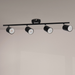 spoturi reglabile plafon Black 4xGU10, plafonieră serie Black tavan 4 spoturi