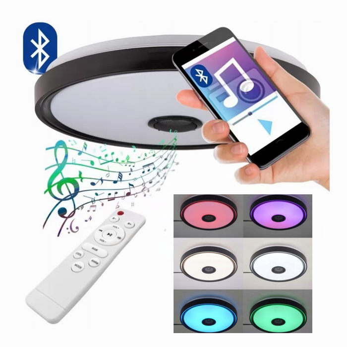 Lumini colorate ambientale cu plafoniera RGBW Cosmo