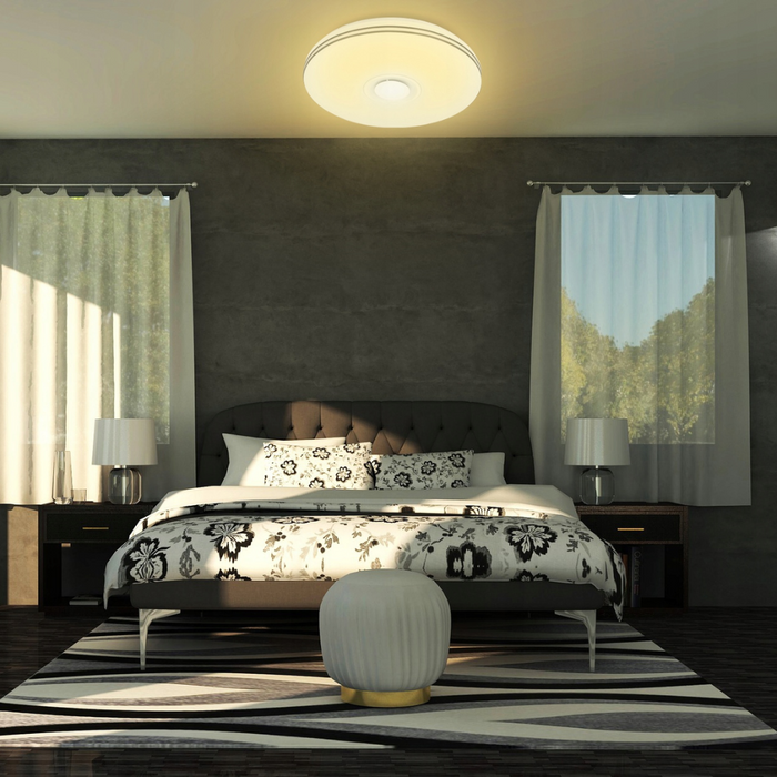 plafoniera led cu difuzor bluetooth 72w rgb nevada