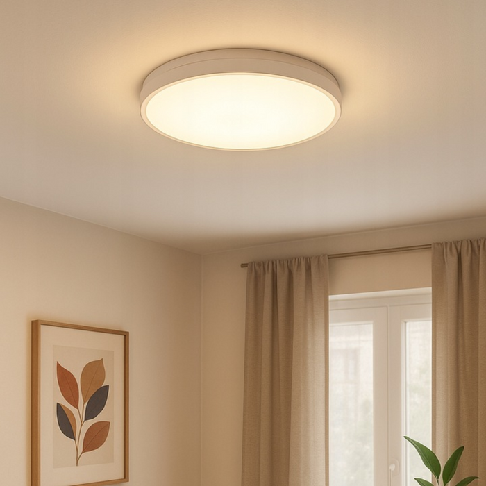 plafoniera tavan alba cu senzor miscare led 18w Ø275mm
