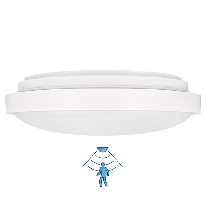 plafoniera tehnica alba 18w cu senzor dip tavan 4000k
