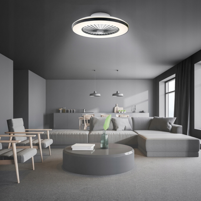 Plafoniera LED KLEO neagră IP20 cu clasă energetică E
