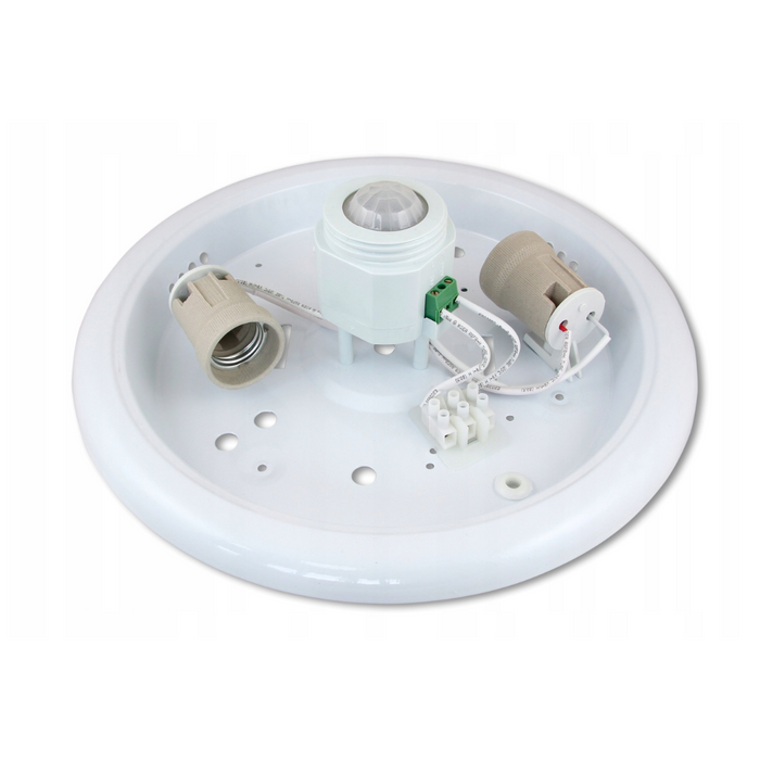 plafoniera smart home 2xe27 cu senzor pir 6m