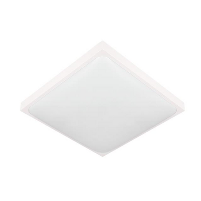 plafoniera rezistenta ip44 alba patrata cu senzor reglabil