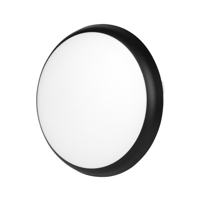 plafoniera led 18w negru cu senzor de miscare ip65