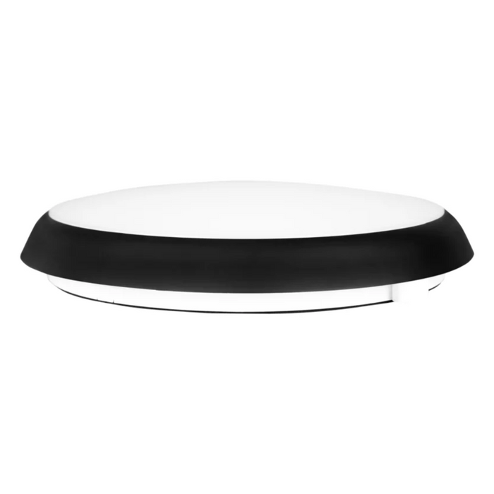 plafoniera led slim negru 18w cu senzor miscare 3-7m