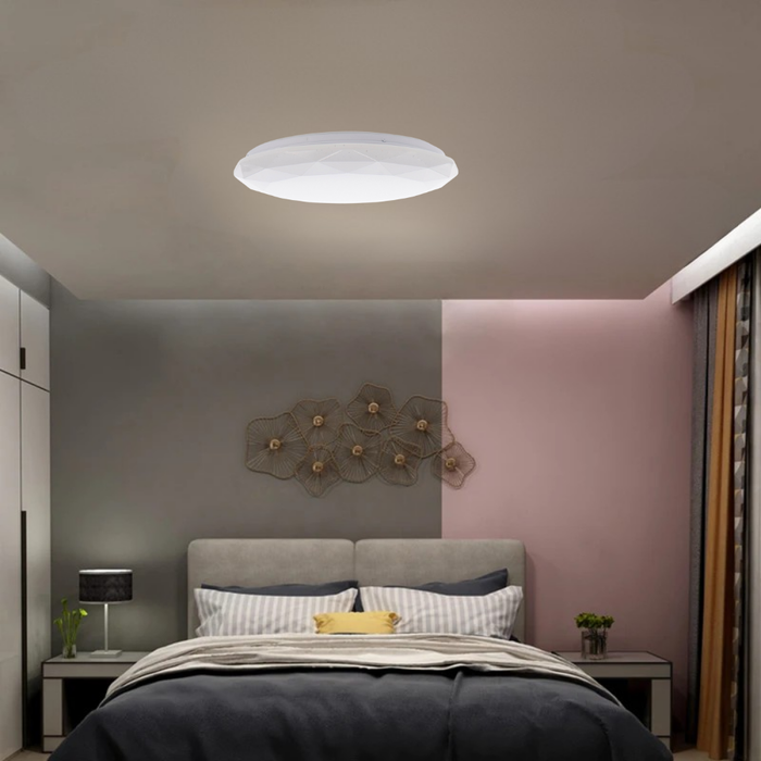 Plafonieră LED 24W albă montată pe tavan