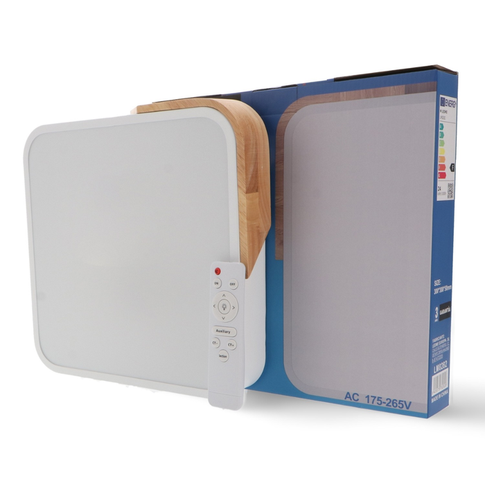 Plafonieră LED 24W White Wood lumină neutră 4000K
