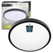 plafoniera led neagra rotunda 24w cu senzor rf 4000k ip44