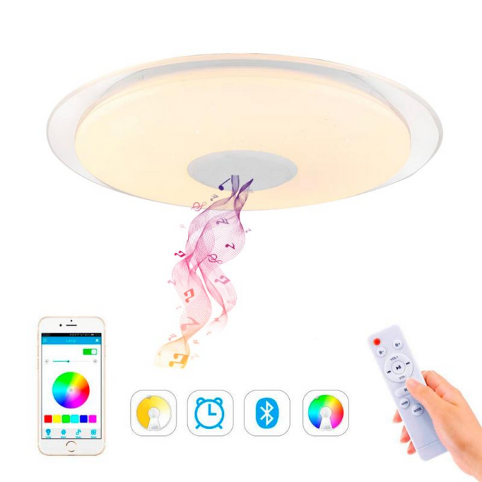 Plafonieră rotundă LED 36W RGB+CCT pentru interior rezidențial