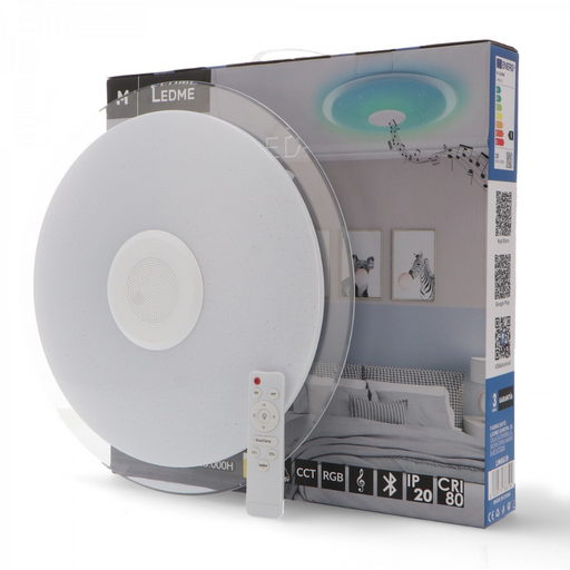 Plafonieră rotundă LED 36W RGB+CCT cu telecomanda