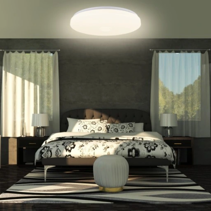 Plafonieră LED rotundă RGB+CCT cu muzică integrată