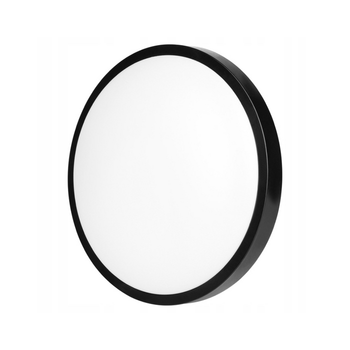 Design minimalist plafonieră LED Luvo Ø275mm neagra 4000K
