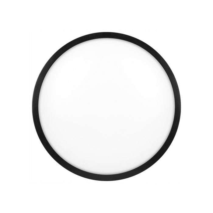Plafonieră LED Luvo neagră Ø275mm IP44 pentru birouri
