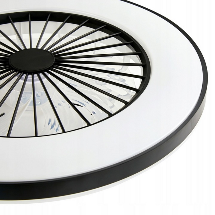 Plafoniera LED KLEO neagră cu unghi fascicul 120°
