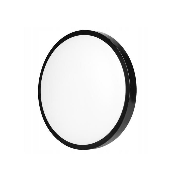 plafoniera eleganta led Ø325mm negru 24w alb neutru