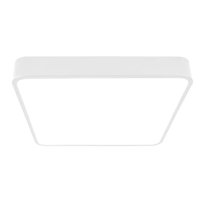Plafonieră LED pătrată slim 32W montată pe tavan alb
