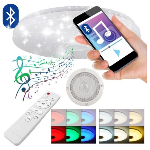 Plafonieră LED RGBW 72W pentru spații rezidențiale și comerciale
