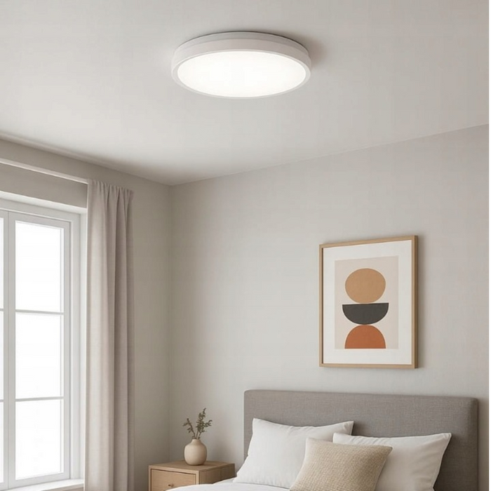 Plafonieră LED rotundă albă 18W pentru camere rezidențiale