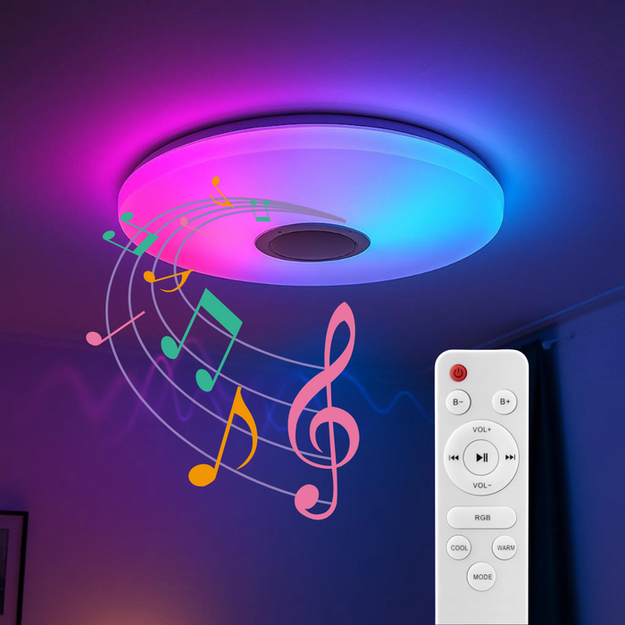 Plafonieră LED RGBW cu 60 LED-uri SMD 2835 și 45 LED-uri SMD 5050