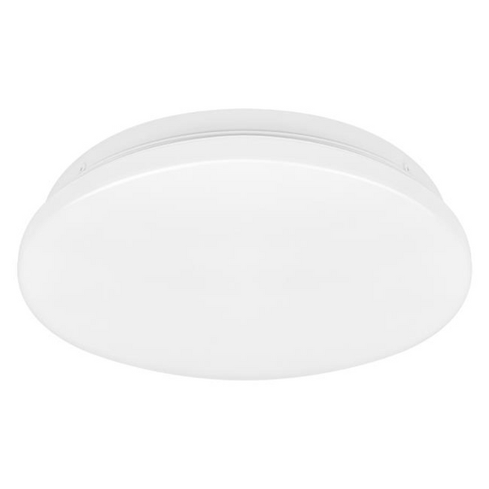 Plafonieră LED 12W alb neutru montată pe tavan în living