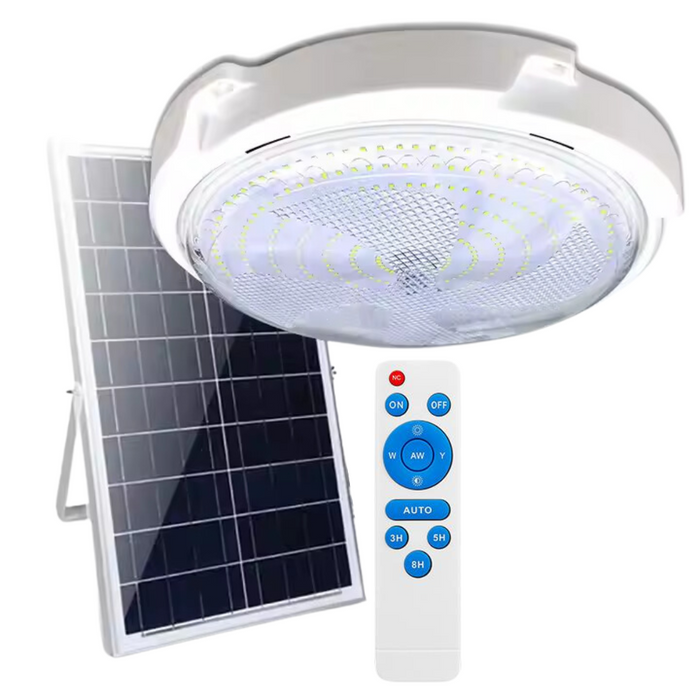 plafoniera solara, plafoniera led cu incarcare solara, plafoniera cu panou solar, iluminat solar, lampa solara, lampa cu incarcare solara, plafoniera led solara 120w, plafoniera solara cu senzor, ledia.ro