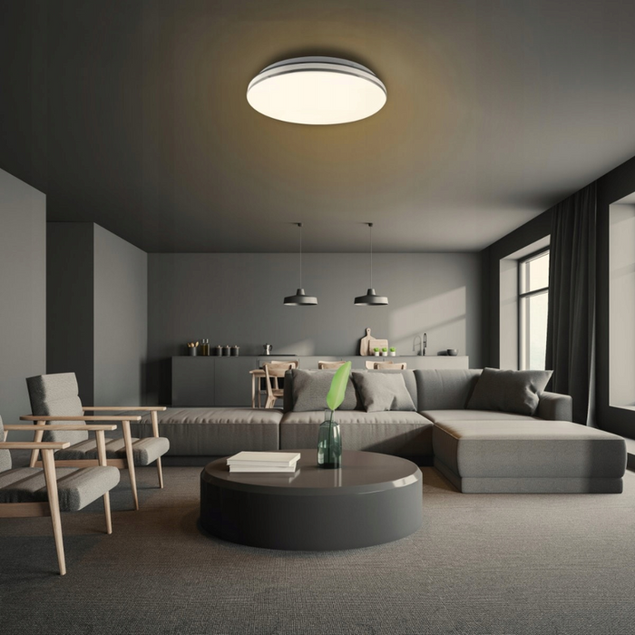 plafoniera smart home 24w led cu senzor reglabil lux si timp