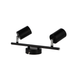 corp de iluminat dublu negru mat, spot tavan dublu orientabil GU10