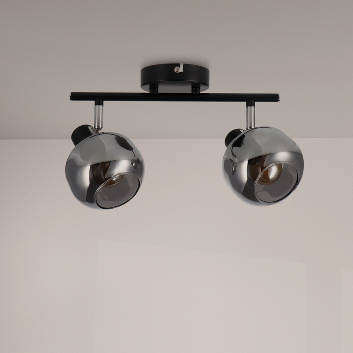 Corp de iluminat plafonieră modernă cu două spoturi E14