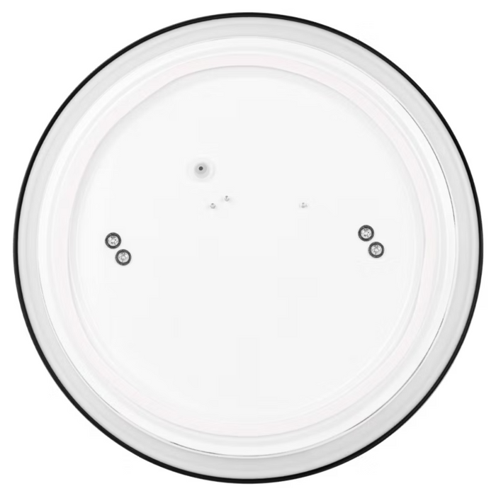 plafoniera moderna neagra tavan Ø305mm 2xe27