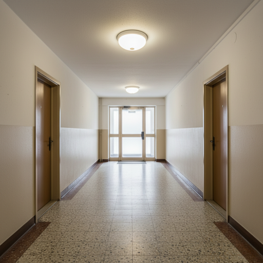 Montaj pe tavan pentru plafoniera cu senzor Nantes, hol lung