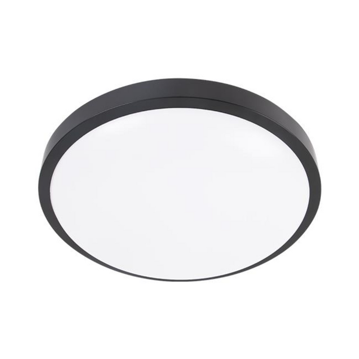 plafoniera inteligenta neagra led 24w cu senzor automat